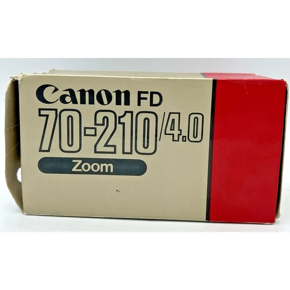 Canon 70-210mm f/4.0‎ Manual Focus FD-Mount Zoom Lens Original Box